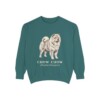 Chow Chow Latin Sweatshirt, Blue Spruce, front view