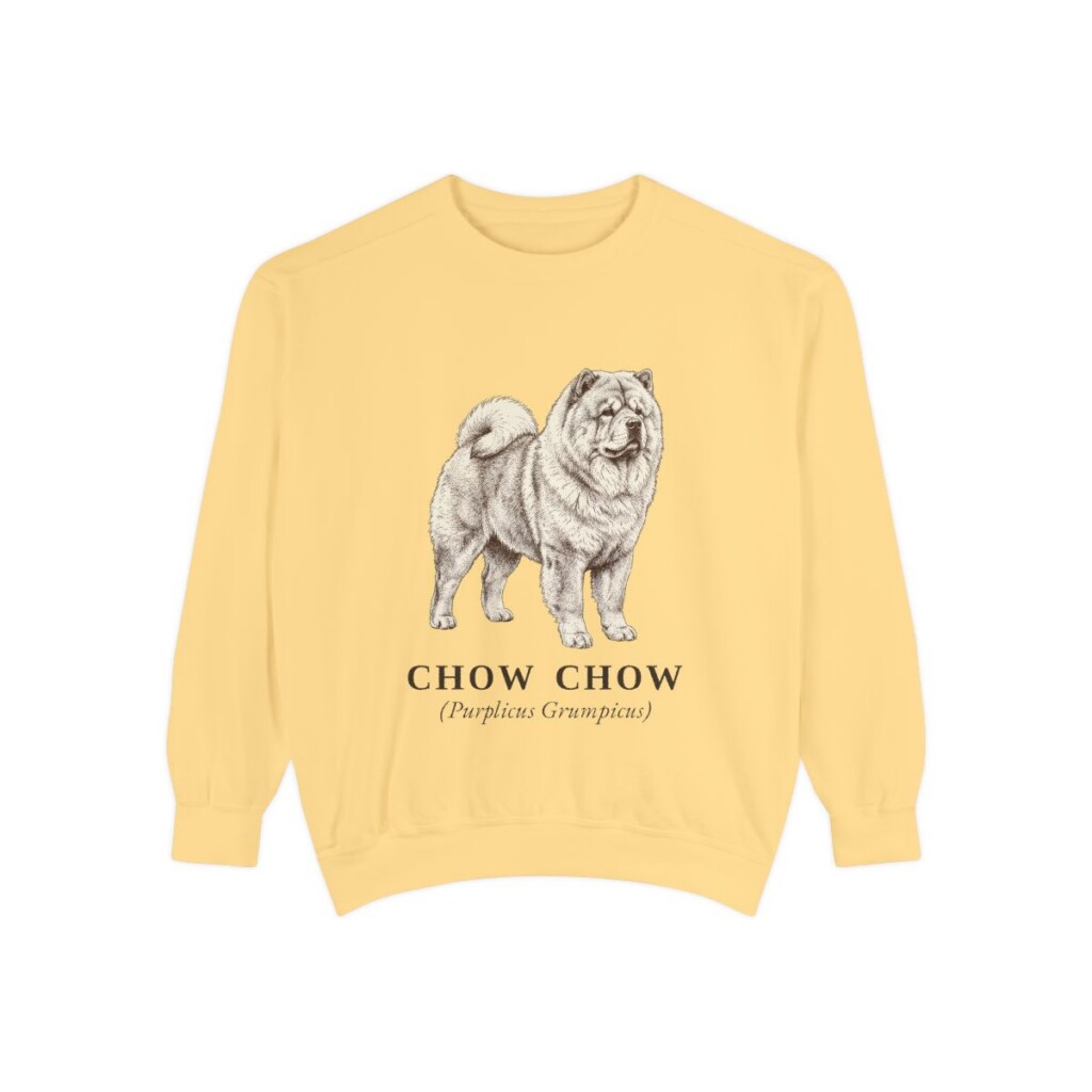 Chow Chow Latin Sweatshirt, Butter, front view