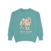 Chow Chow Latin Sweatshirt, Seafoam, front view