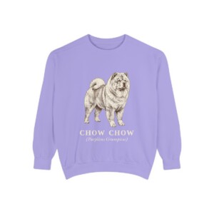 Chow Chow Latin Sweatshirt, Violet, front view