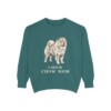 Chow Chow Mom Sweatshirt, Blue Spruce, front view