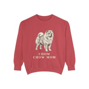 Chow Chow Mom Sweatshirt, Crimson, front view