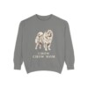 Chow Chow Mom Sweatshirt, Grey, front view