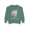 Chow Chow Mom Sweatshirt, Light Green, front view