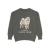 Chow Chow Mom Sweatshirt, Pepper, front view