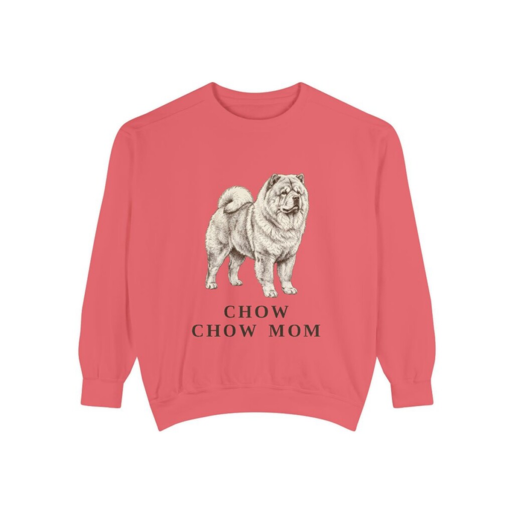 Chow Chow Mom Sweatshirt, Watermelon, front view