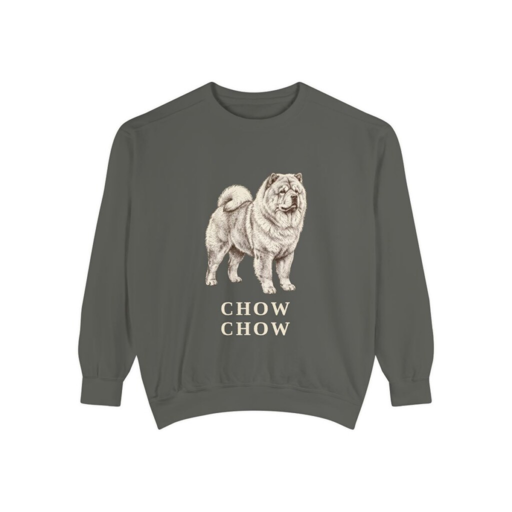 Chow Chow Sweatshirt, Pepper, front view