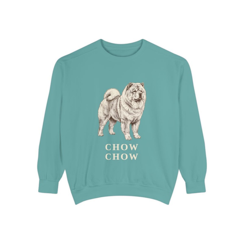 Chow Chow Sweatshirt, Seafoam, front view