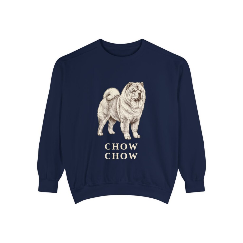 Chow Chow Sweatshirt, True Navy, front view