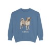 chug-sweatshirt-blue-jean-1 Chug Sweatshirt, Blue Jean, front view