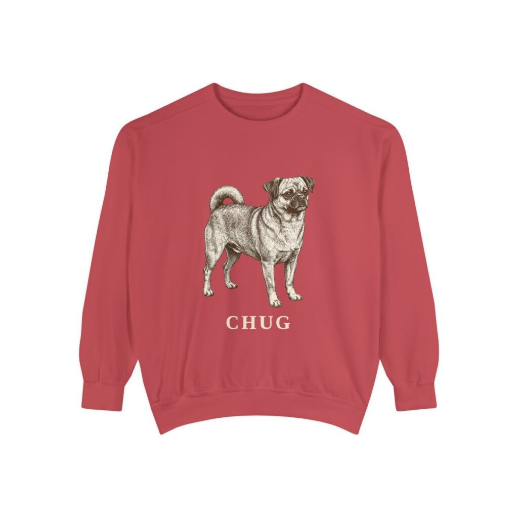 chug-sweatshirt-crimson-1 Chug Sweatshirt, Crimson, front view