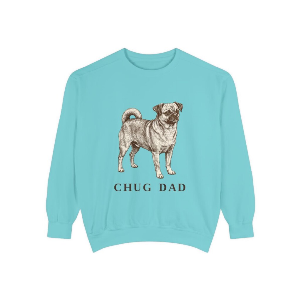 Chug Dad Sweatshirt, Chalky Mint, front view