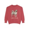 Chug Dad Sweatshirt, Crimson, front view
