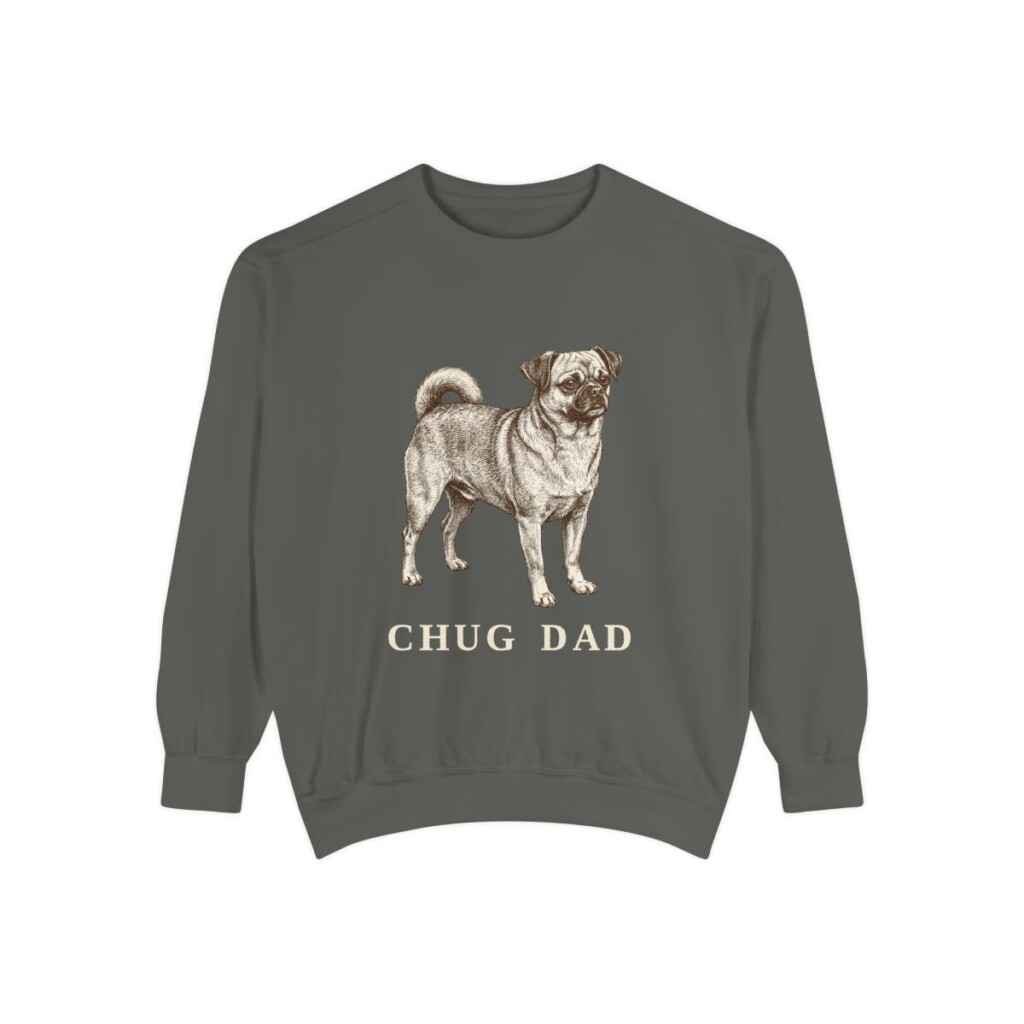Chug Dad Sweatshirt, Pepper, front view
