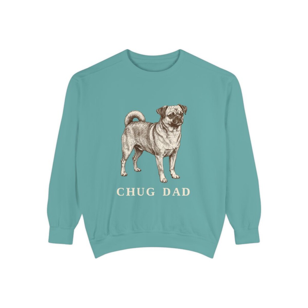 Chug Dad Sweatshirt, Seafoam, front view