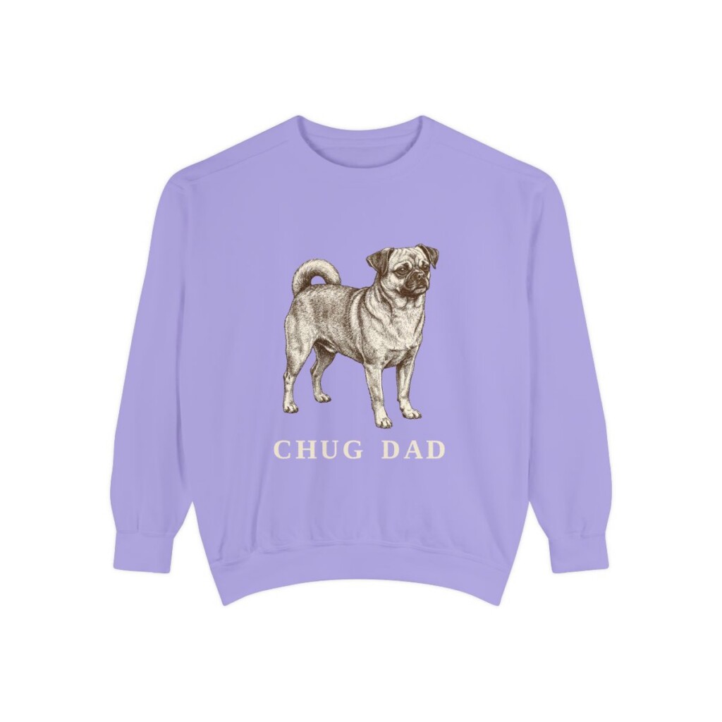 Chug Dad Sweatshirt, Violet, front view