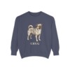 chug-sweatshirt-denim-1 Chug Sweatshirt, Denim, front view