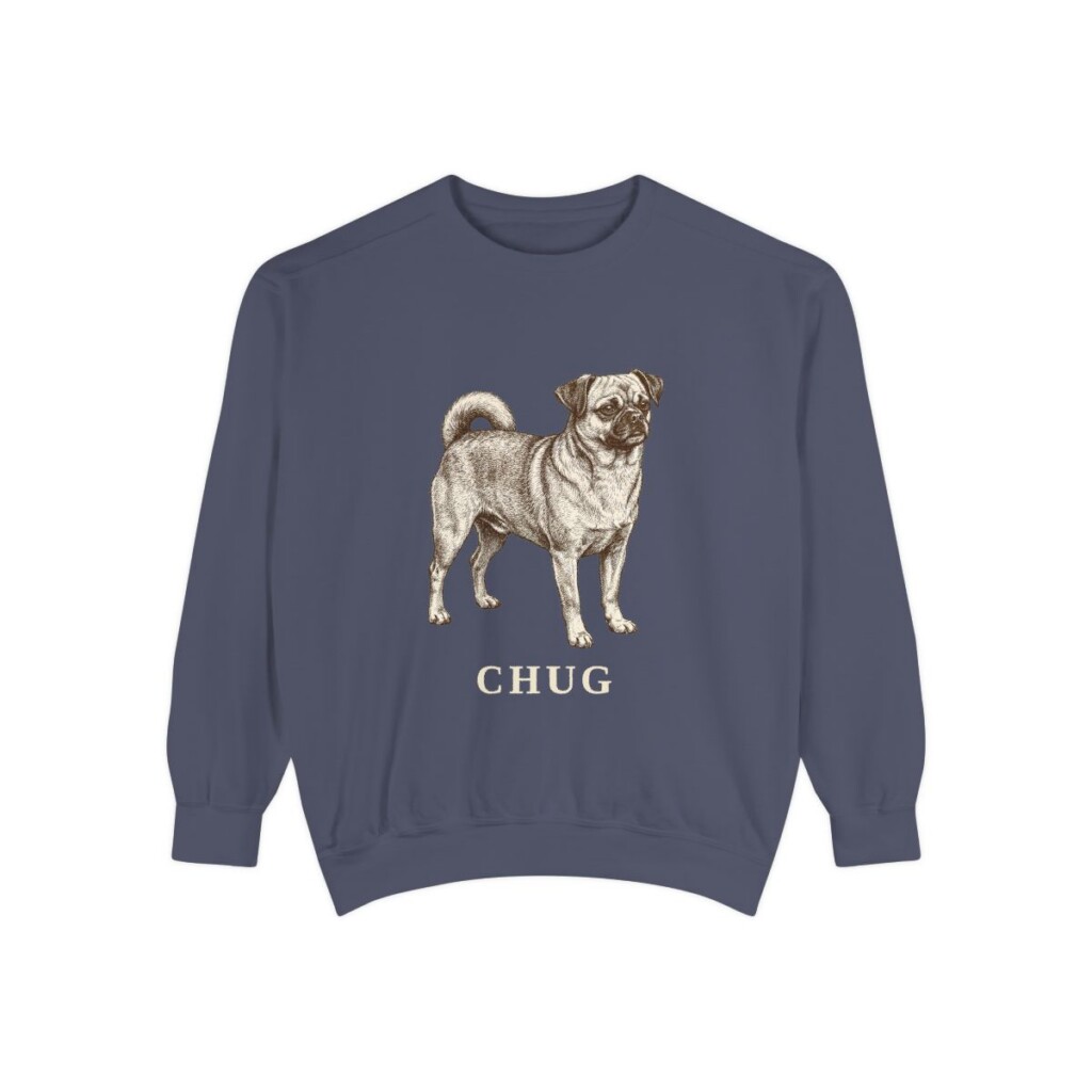 chug-sweatshirt-denim-1 Chug Sweatshirt, Denim, front view