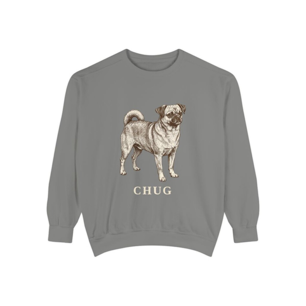 chug-sweatshirt-grey-1 Chug Sweatshirt, Grey, front view