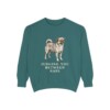 chug-sweatshirt-humor-blue-spruce Chug Humor Sweatshirt, Blue Spruce, front view