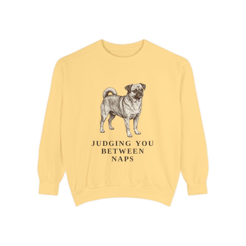 chug-sweatshirt-humor-butter Chug Humor Sweatshirt, Butter, front view
