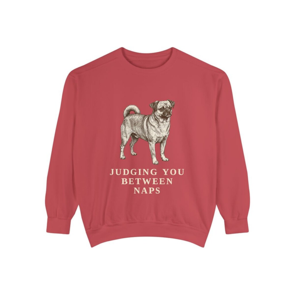 chug-sweatshirt-humor-crimson Chug Humor Sweatshirt, Crimson, front view
