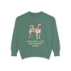 chug-sweatshirt-humor-light-green Chug Humor Sweatshirt, Light Green, front view