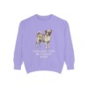 chug-sweatshirt-humor-violet Chug Humor Sweatshirt, Violet, front view