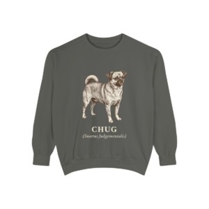 Chug Latin Sweatshirt, Pepper, front view