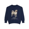 Chug Latin Sweatshirt, True Navy, front view