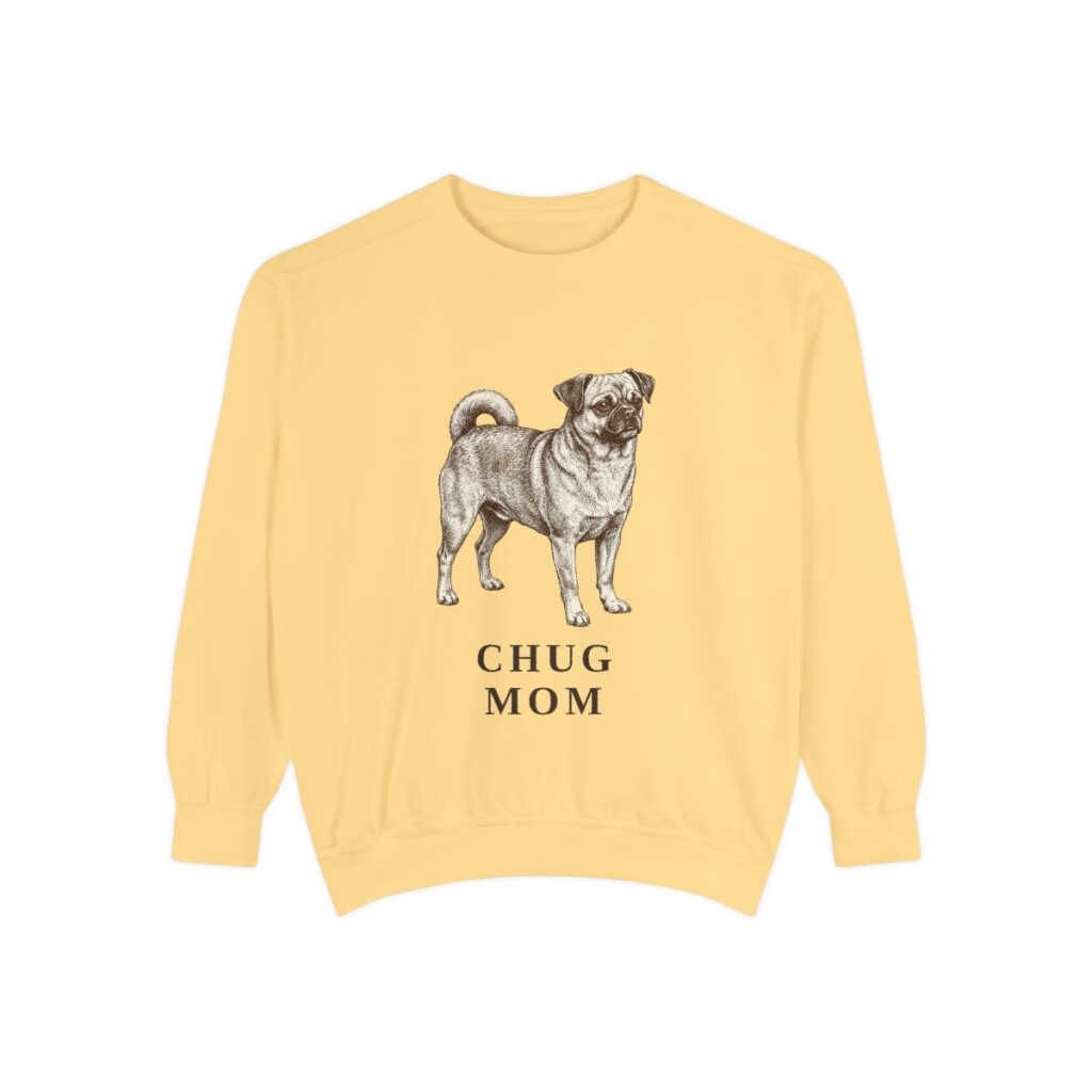 Chug Mom Sweatshirt, Butter, front view