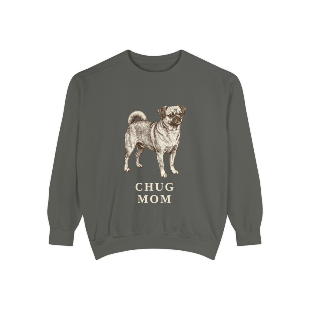 Chug Mom Sweatshirt, Pepper, front view