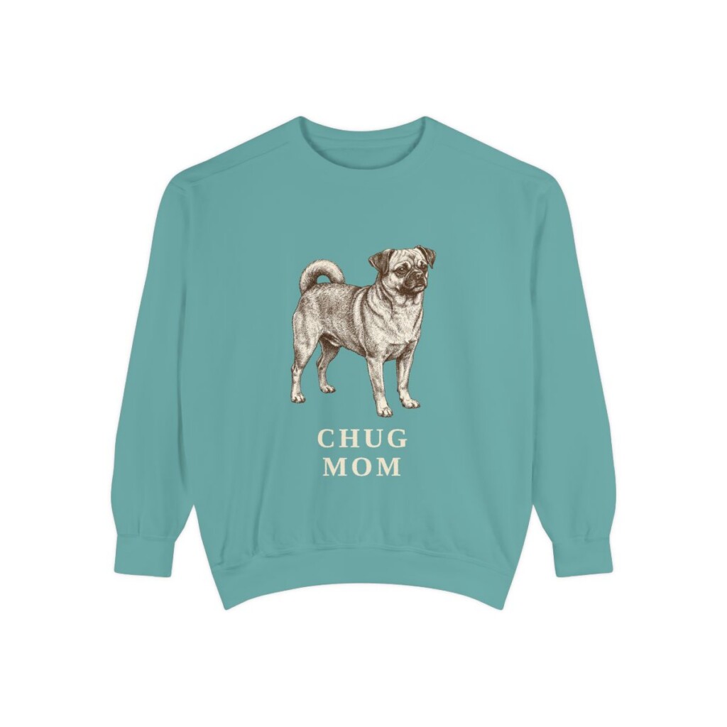 Chug Mom Sweatshirt, Seafoam, front view