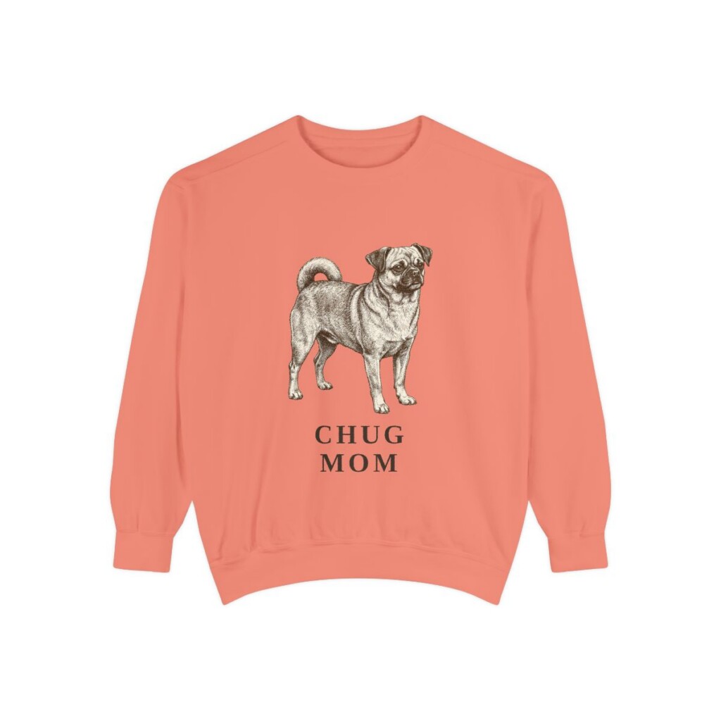 Chug Mom Sweatshirt, Terracotta, front view