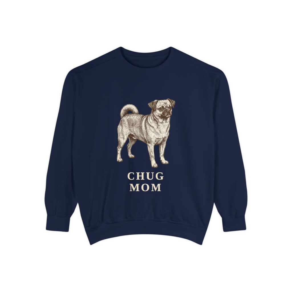 Chug Mom Sweatshirt, True Navy, front view