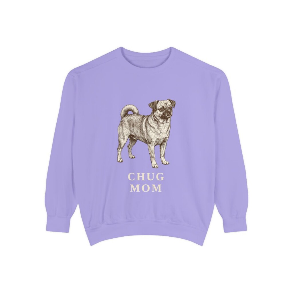 Chug Mom Sweatshirt, Violet, front view