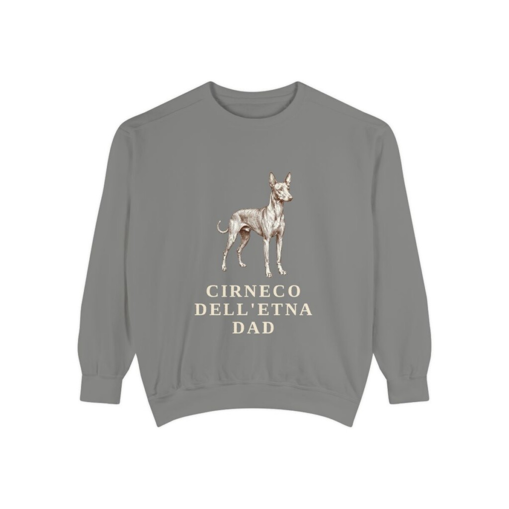 Cirneco dell'Etna Dad Sweatshirt, Grey, front view