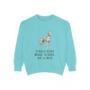 Cirneco dell'Etna Humor Sweatshirt, Chalky Mint, front view
