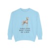 Cirneco dell'Etna Humor Sweatshirt, Chambray, front view