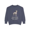 Cirneco dell'Etna Humor Sweatshirt, Denim, front view
