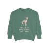 Cirneco dell'Etna Humor Sweatshirt, Light Green, front view