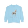 Cirneco dell'Etna Latin Sweatshirt, Chambray, front view