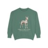 Cirneco dell'Etna Latin Sweatshirt, Light Green, front view