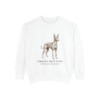 Cirneco dell'Etna Latin Sweatshirt, White, front view