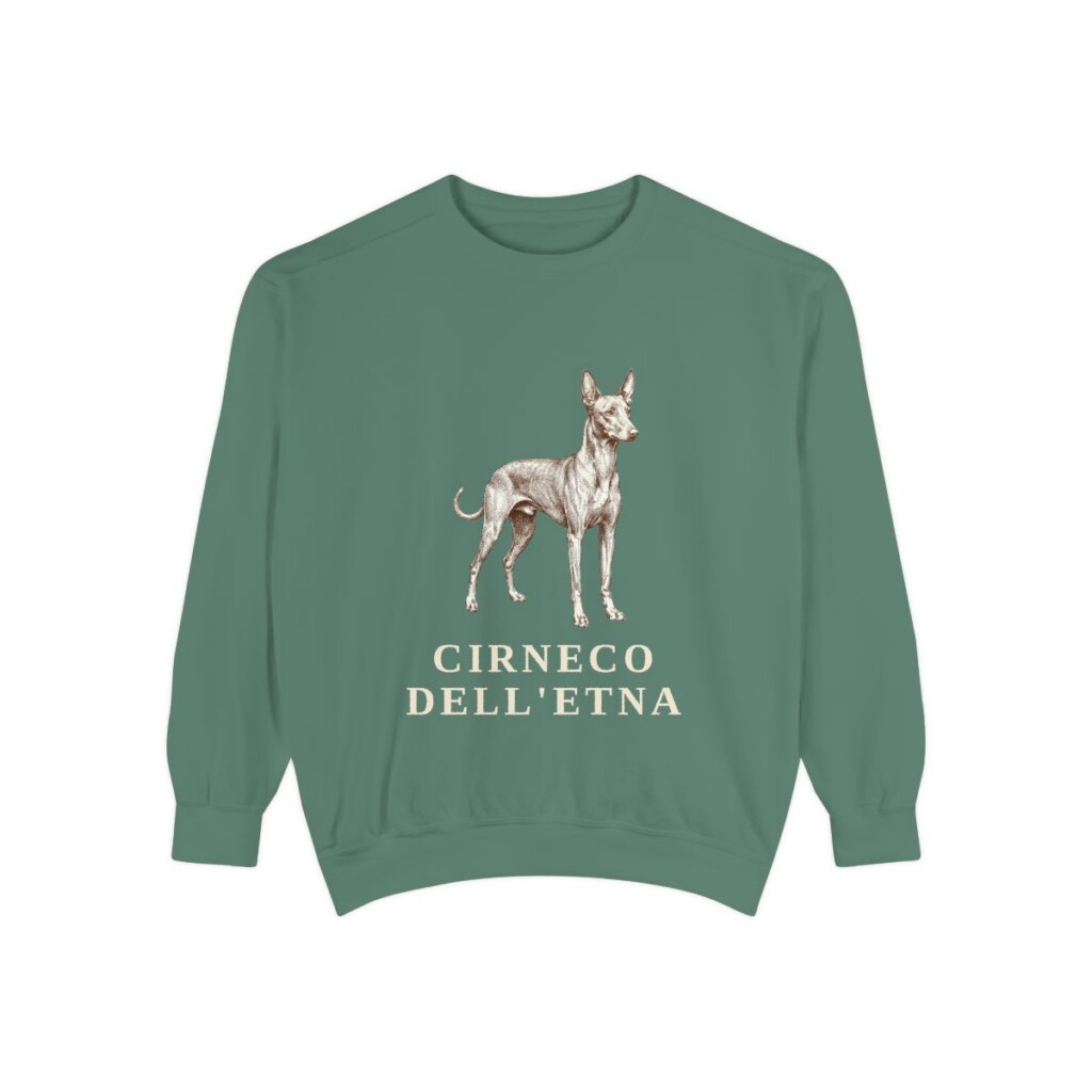 Cirneco dell'Etna Sweatshirt, Light Green, front view