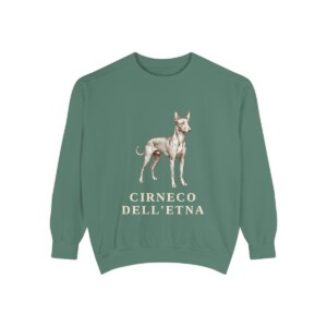 Cirneco dell'Etna Sweatshirt, Light Green, front view