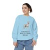 Cirneco dell'Etna Mom Sweatshirt, Chambray, person 2 front