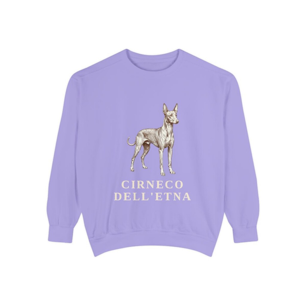 Cirneco dell'Etna Sweatshirt, Violet, front view