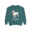 Clumber Spaniel Sweatshirt, Blue Spruce, front view