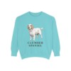 Clumber Spaniel Sweatshirt, Chalky Mint, front view